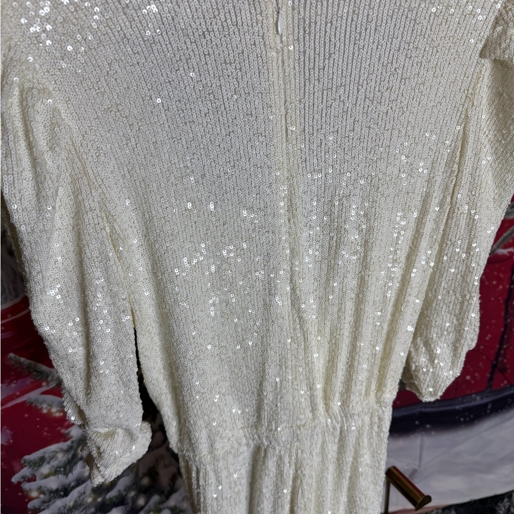 Allegra Sequin White Romper NWT Size XXS - Picture 13 of 14